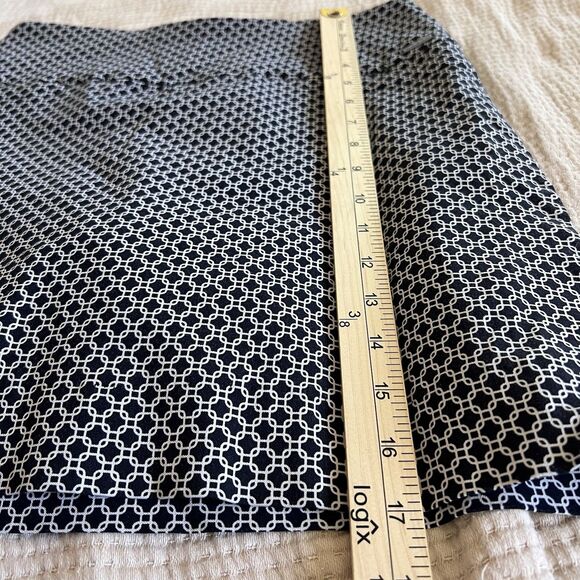 S.C. & CO. Tummy Control Tennis Skort Skirt Women Medium Black White Geometric - Picture 10 of 12